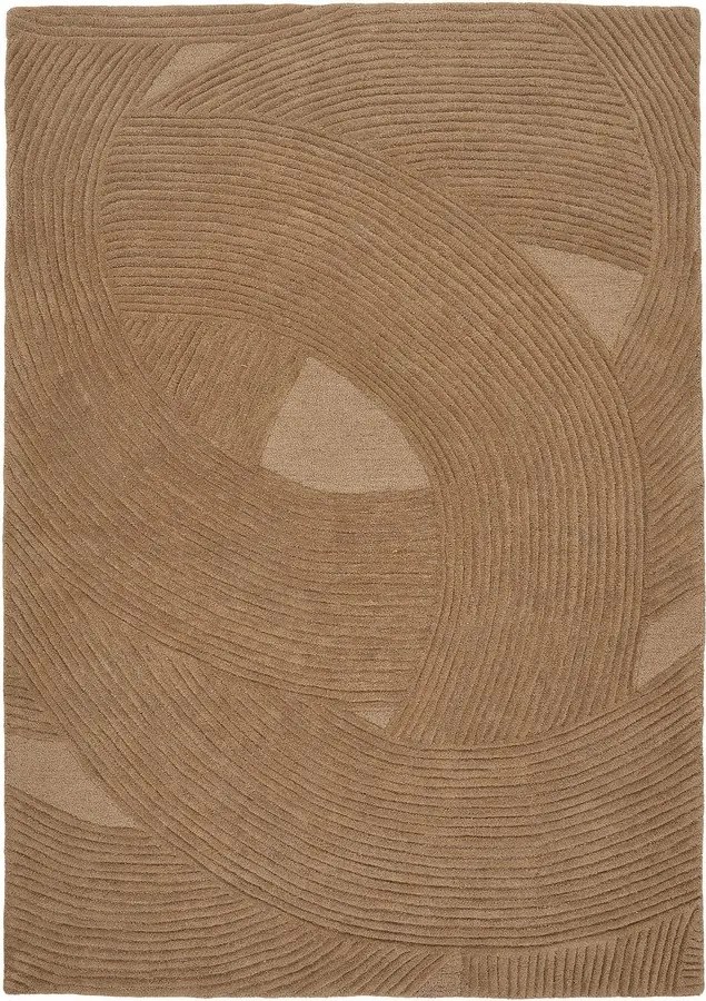 Ručne tkaný vlnený koberec v tmavo prírodnej farbe 200x300 cm Pune – House Nordic