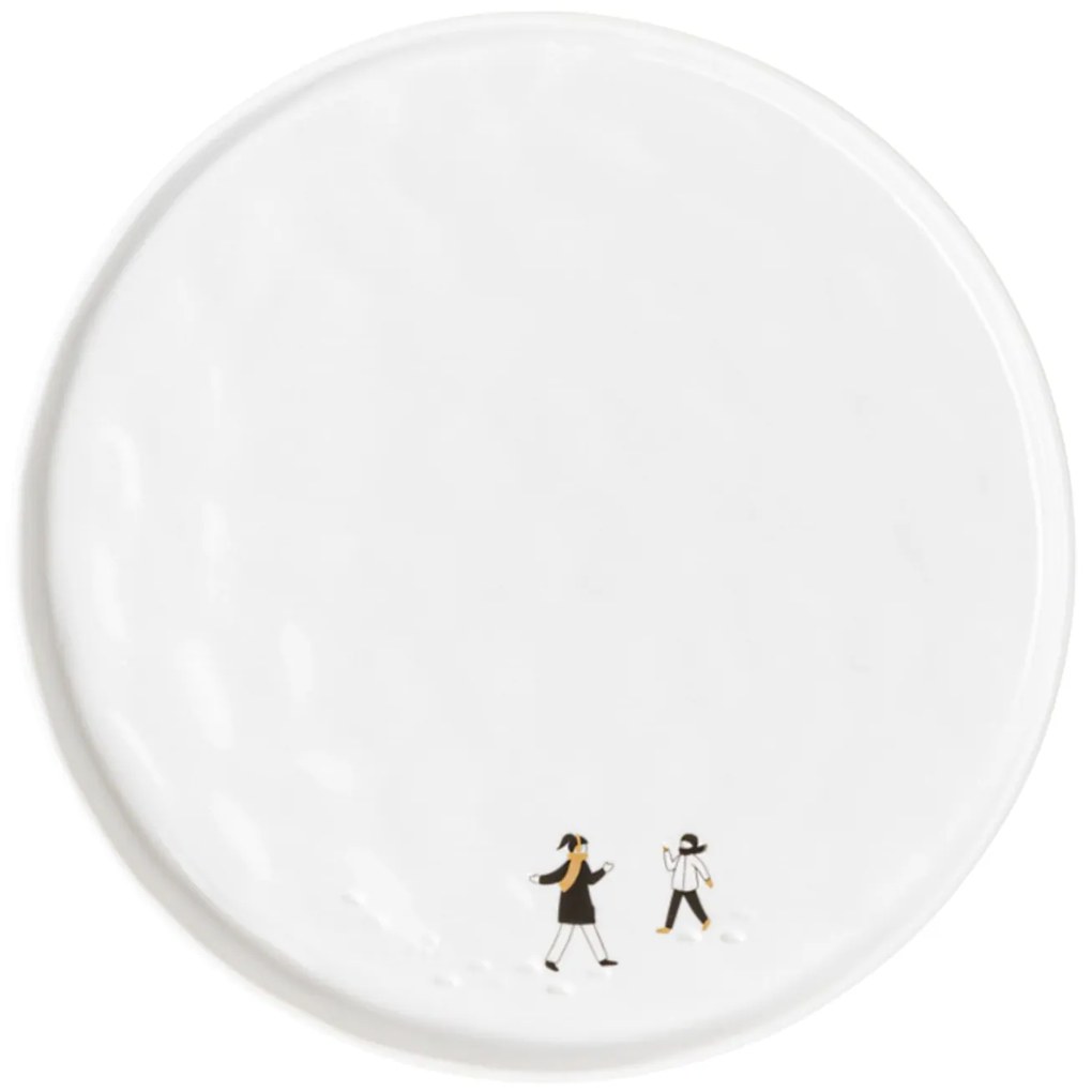 räder Porcelánový tanier Snowball Fight 22 cm