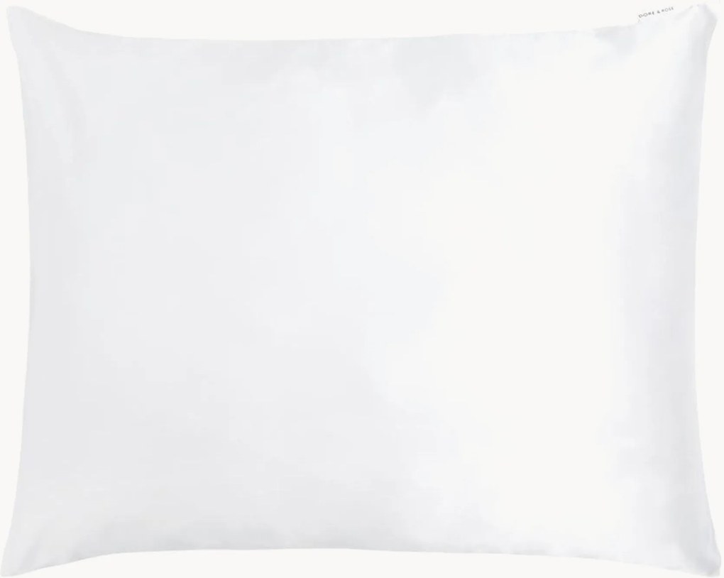 Hodvábna obliečka na vankúš White