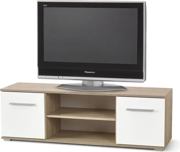 TV stolík/skrinka Vida RTV-1 (dub sonoma + biela). Vlastná spoľahlivá doprava až k Vám domov. 796274