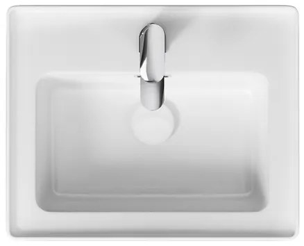 Cersanit K114-005 - Zápustné umývadlo CREA 40x50,5 cm keramika lesklá biela