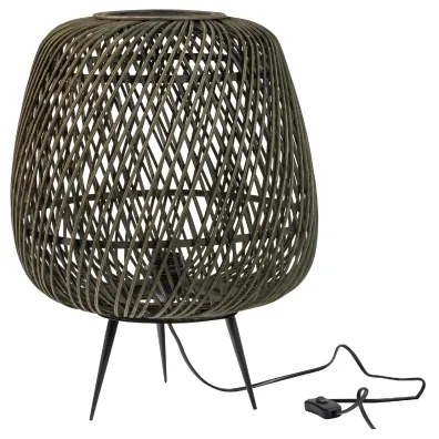 Stolná lampa MOZA 1xE27/60W/230V bambus zelená