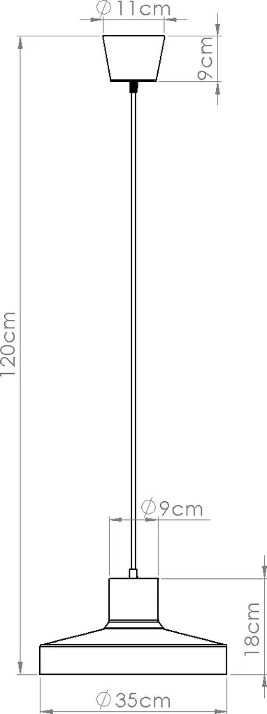 Závesné svietidlo Bilo, 1x čierne kovové tienidlo