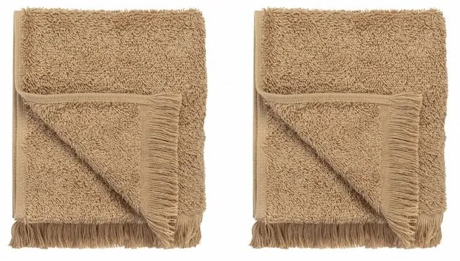 Svetlohnedé bavlnené uteráky v súprave 2 ks 30x50 cm FRINO – Blomus