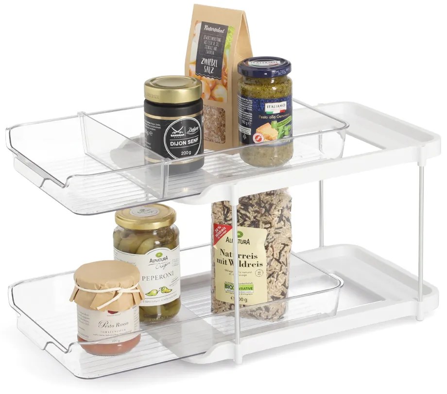Zeller Present Prídavná poschodová polička, vysúvacia, 2 úrovne COMPACTA