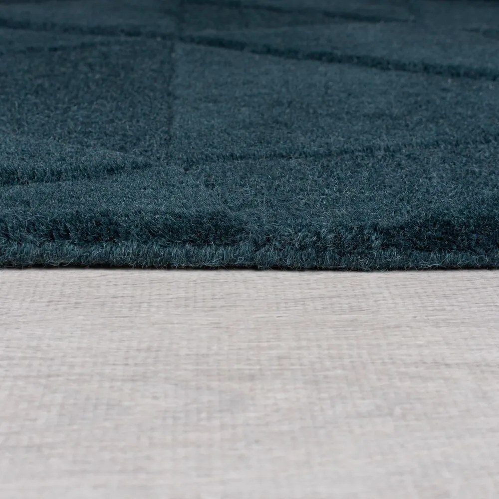 Flair Rugs, Kusový koberec Moderno Shard Teal, 120x170, modrá, chodba / predsieň