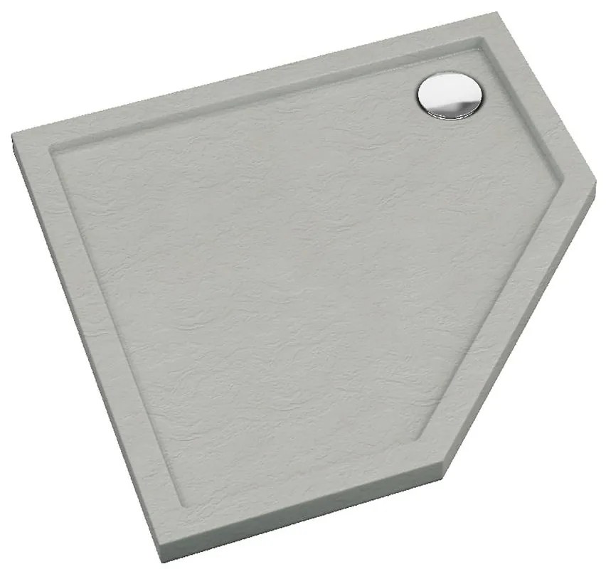 Päťuholníková vanička Caspar New Cement Stone 90x90x5 - 3.2398/CT/ST