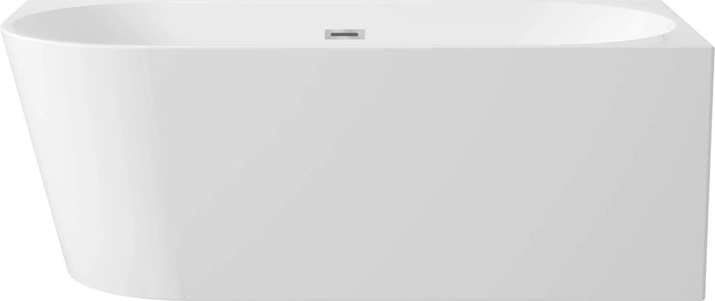 Deante Silia, voľne stojaca rohová vaňa ku stene 150x75 cm, pravá, biela lesklá, DEA-KDS_015P