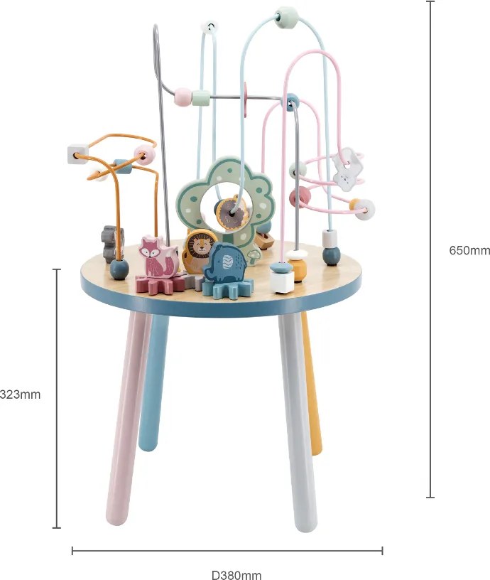 Vzdelávací stôl PolarB s korálkovým bludiskom