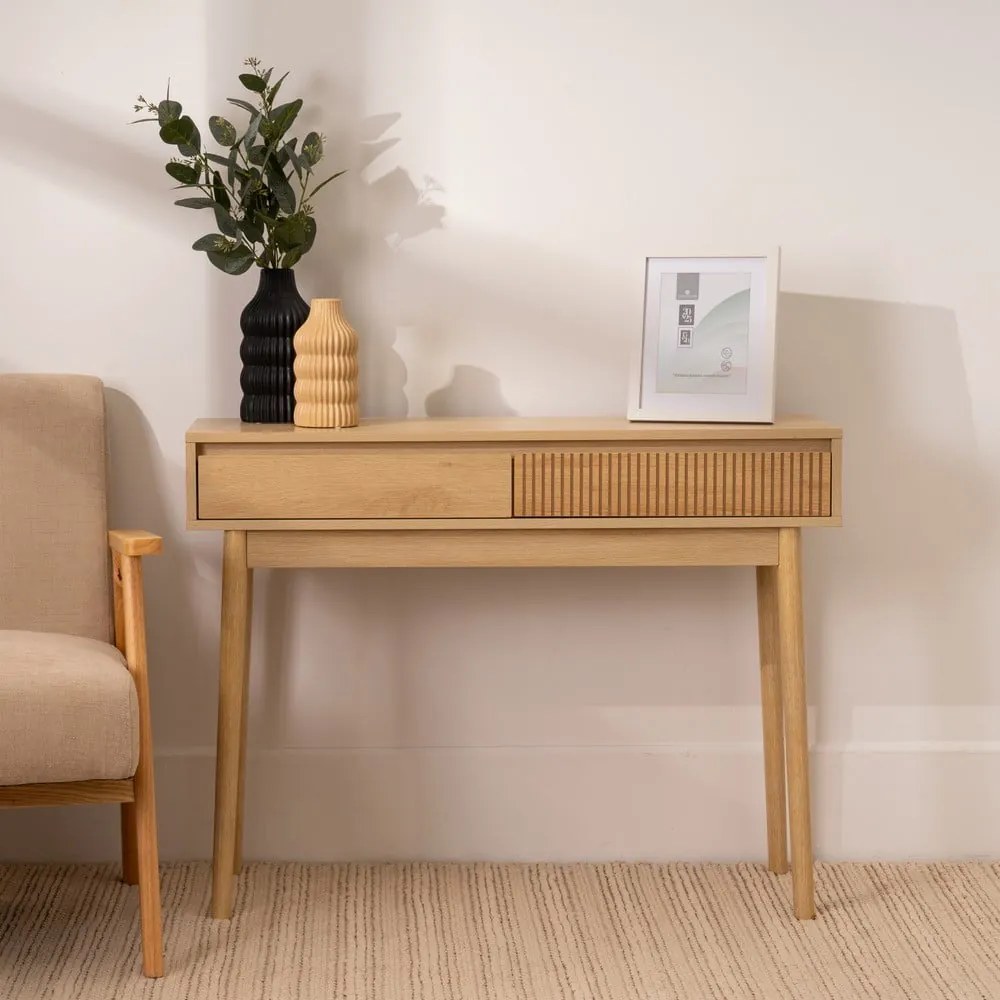 Konzolový stolík v prírodnej farbe 30x100 cm Iona – Casa Selección