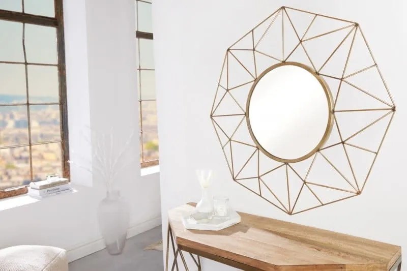 Zrkadlo Diamond 90cm mosadz