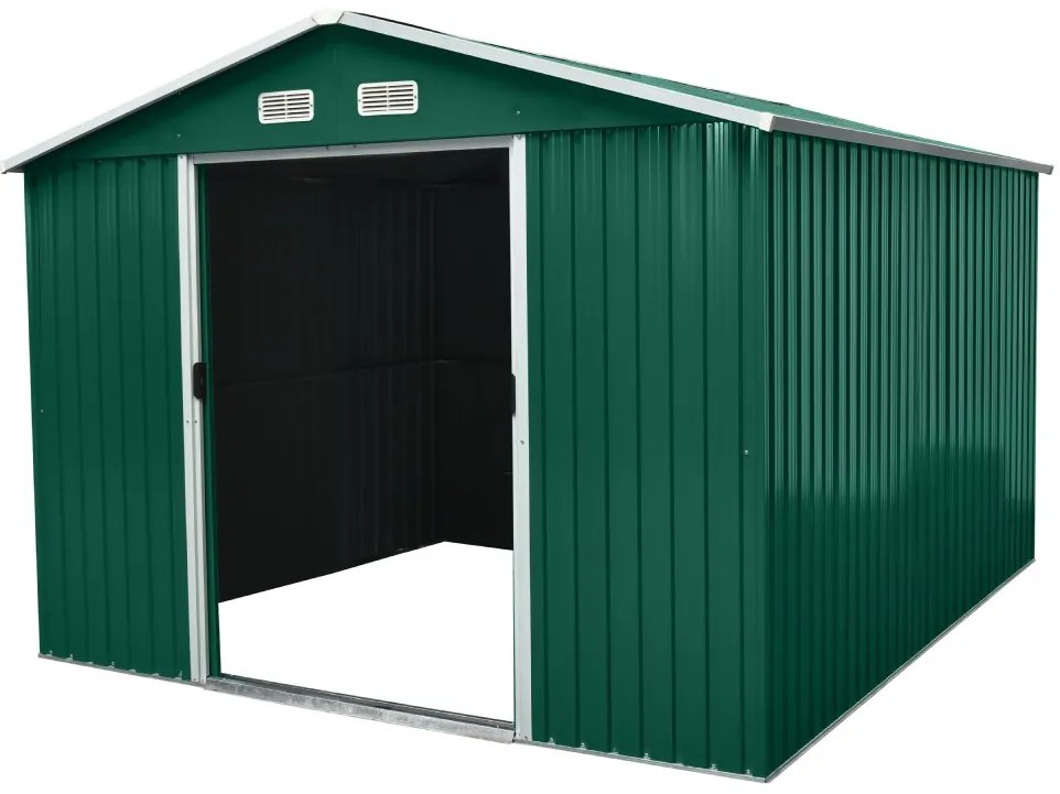 Záhradný domček BestBerg ZDB-9Z / 9 m² / 279 x 324 x 211 cm / zelený