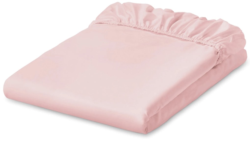 Džersejové napínacia posteľná plachta, ružová, štandardná veľkosť