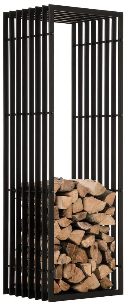 Stojan na palivové drevo Irving 40x50x150, kov čierny matný