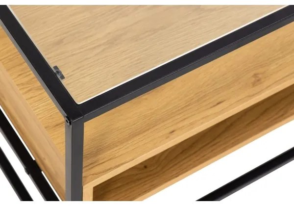 Televízny stolík ZEIN dub/čierna