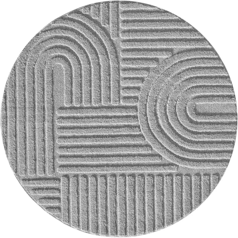 Svetlosivý okrúhly koberec ø 80 cm Art – Ayyildiz Carpets