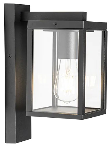 Priemyselná vonkajšia nástenná lampa čierna IP44 - Charlois