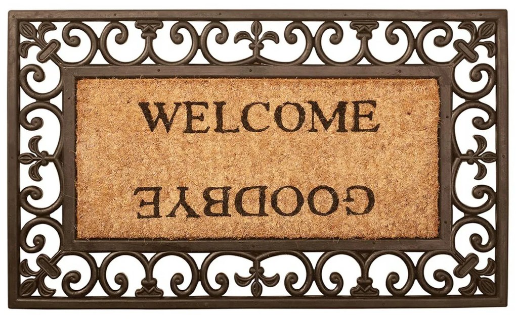 Vonkajšia rohožka Welcome/Goodbye, 75,5x40 cm