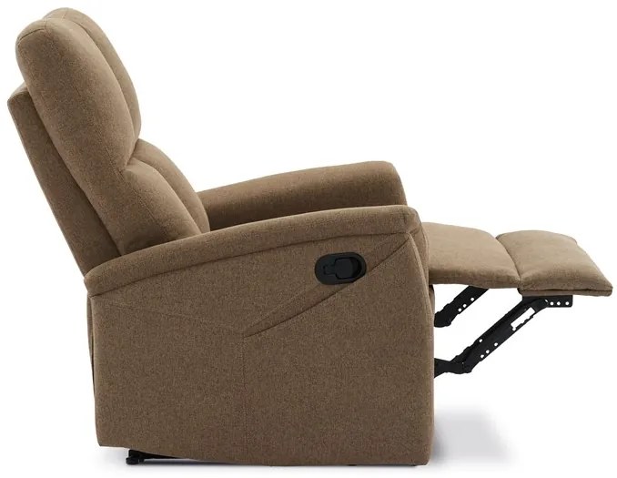 Autronic BONTEC Polohovacie kreslo, hnedá, látka, TV-916 BR2 Farba: Šedá