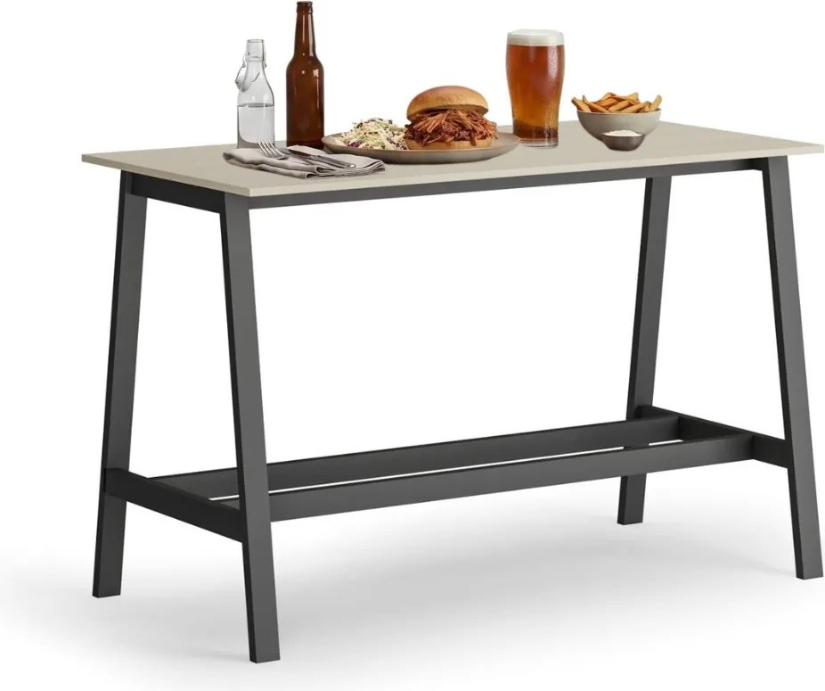Vysoký barový stôl, 1600 x 800 mm, breza