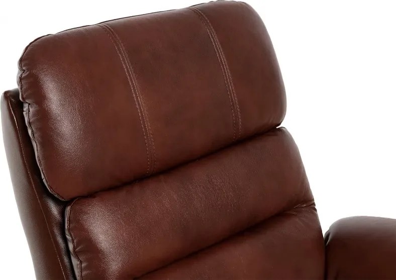 Kožené polohovacie kreslo ELEGANT 2, čierna (RE Typ 2)