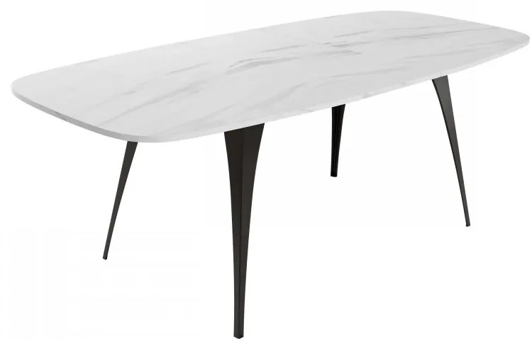 Rozkladací jedálenský stôl Prizino 160, Farba: čierna/dub craft zlatý