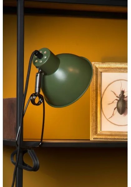 Lucide 45987/01/33 - Lampa s klipom MOYS 1xE27/40W/230V zelená