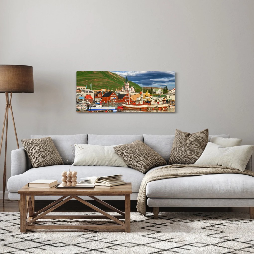 Obraz - Húsavík (120x50 cm)
