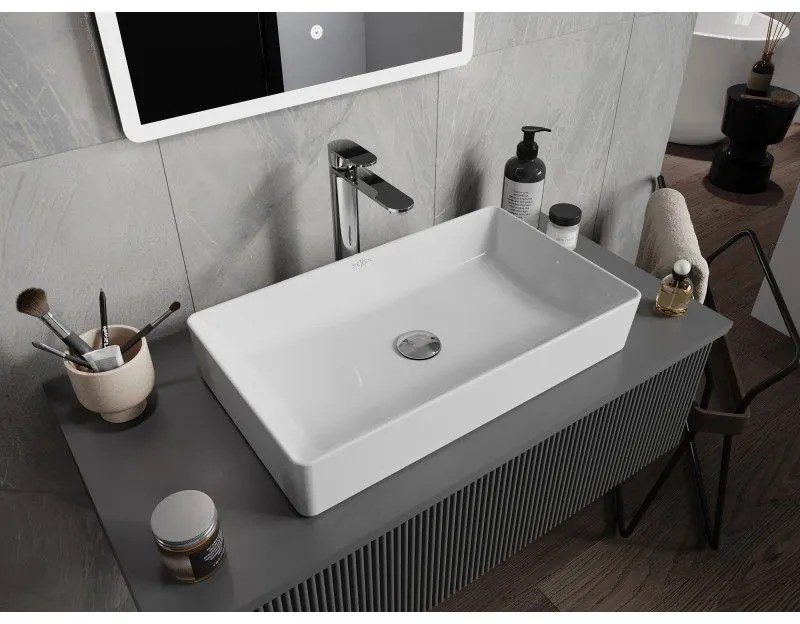 Mexen Nadia, umývadlo na dosku 60x35 cm, biela, 21616000