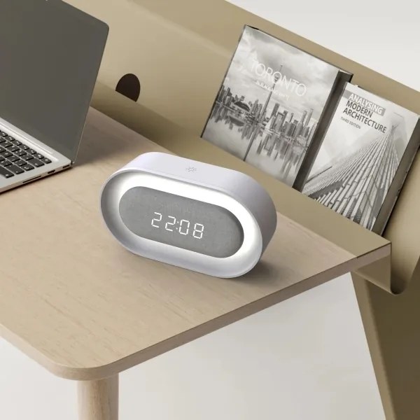 LED Stmievateľná nočná lampička s budíkom KAJA LED/1,3W/5V 3000K