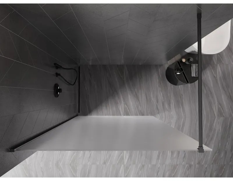 Mexen, Mexen Kioto-X sprchová stena 60 x 200 cm, 10 mm matná, pištoľovo sivá kartáčovaná - 800-060-101-66-30-X