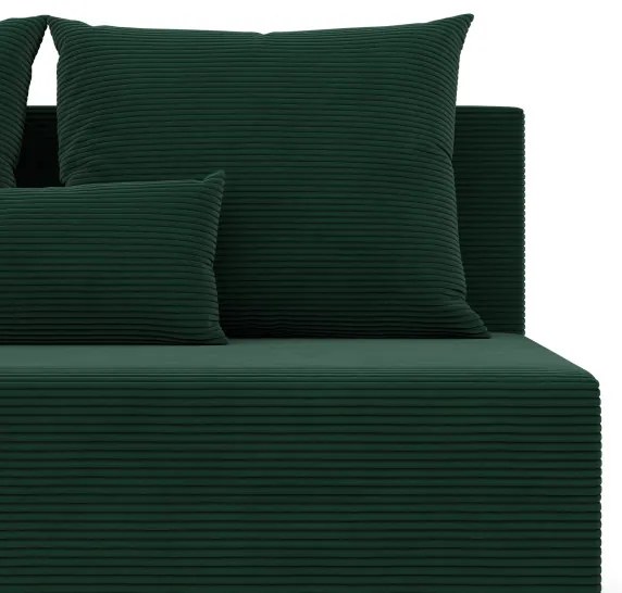 Dvojmiestna pohovka FERMO Poso rozkladacia, fľaškovo zelená