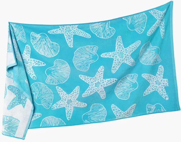 Bavlnená plážová osuška MUŠĽA 90 x 180 cm