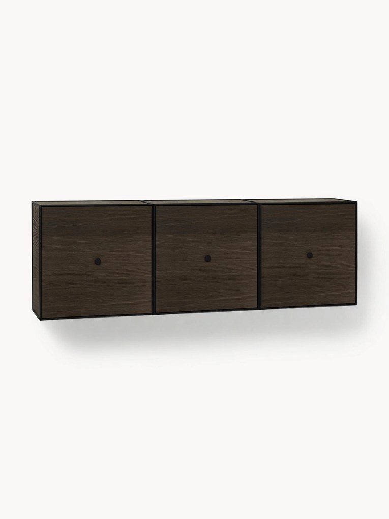 Nástenný konzolový stolík z dreva a kovu Frame