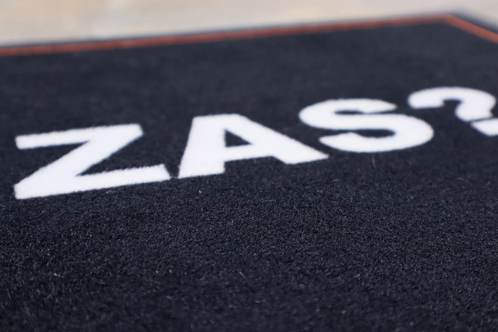 Rohožka Čo zas 40x60 cm – na von aj na doma, 40x60, čierna, Mercury Flooring