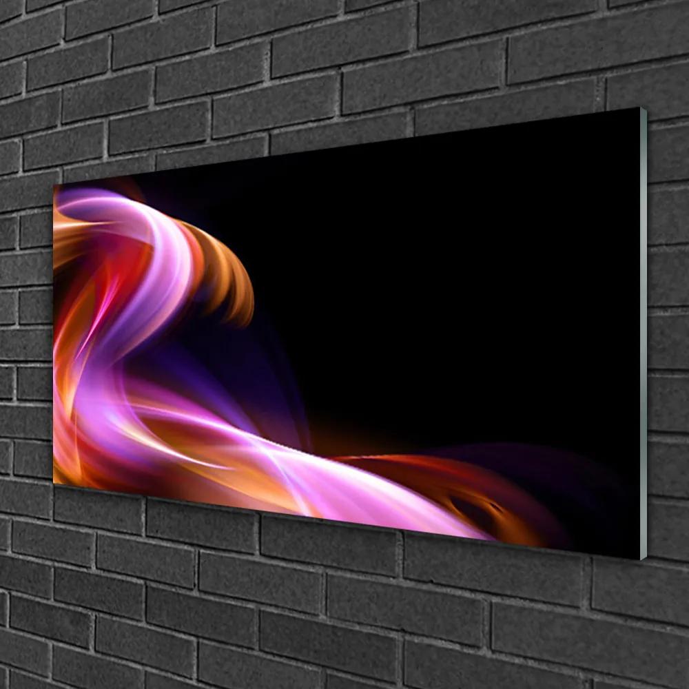 Obraz na skle Abstrakcie vlna umenie 120x60 cm