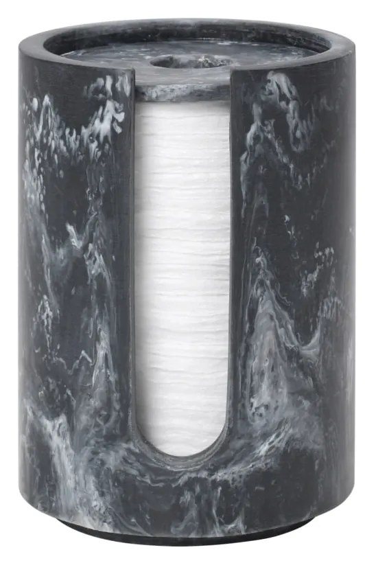 Ferm Living Zásobník na vatové tampóniky Mist Charcoal
