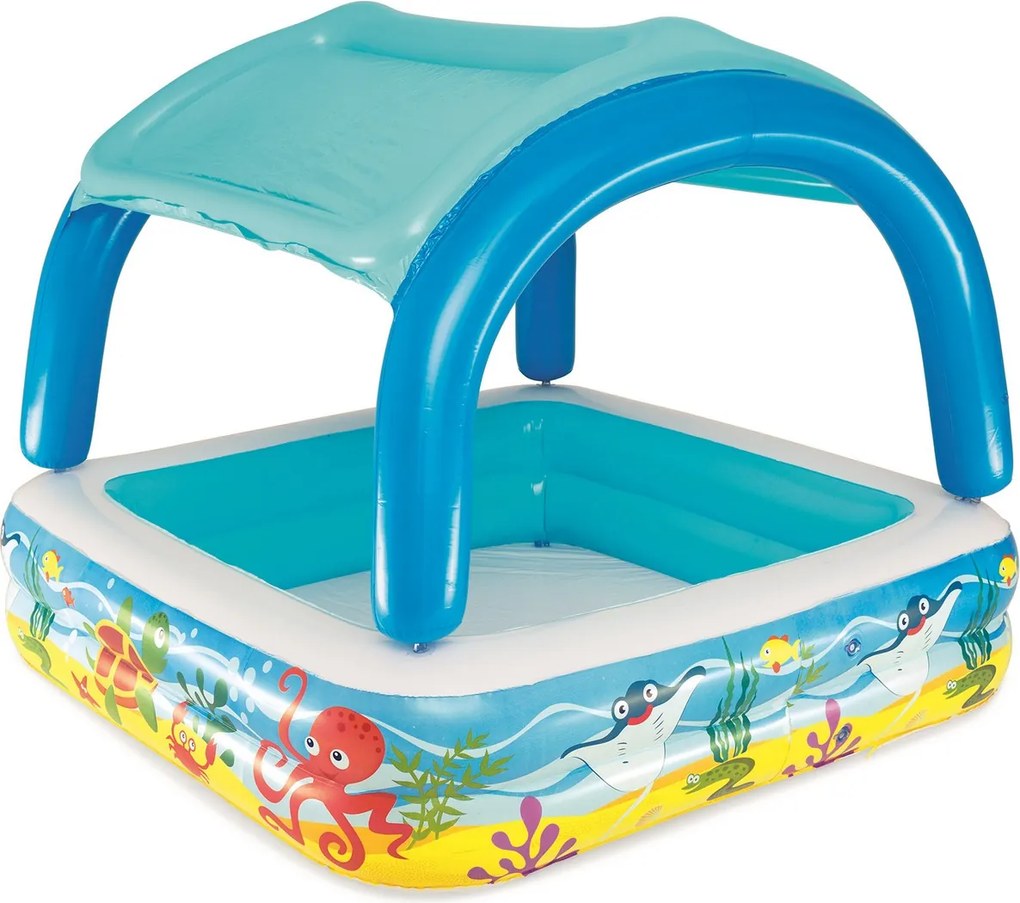 Detský Nafukovací Bazén Záhradná Sprchová Vanička Strieška 140 x 140 Bestway >