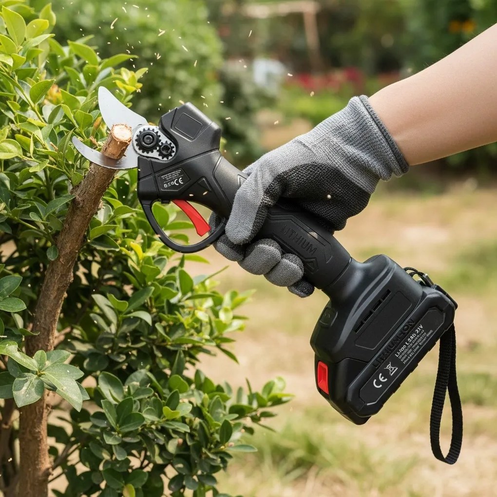 Bauerkraft Akumulátorové elektrické nožnice na živý plot 21V