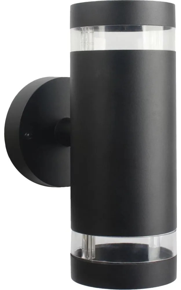 Vonkajšie nástenné svietidlo RINO 2xGU10/12W/230V IP54 čierna