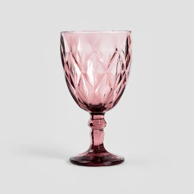 Sada štyroch pohárov LUNNA na víno, ružové 747663 340 ml (4 ks)