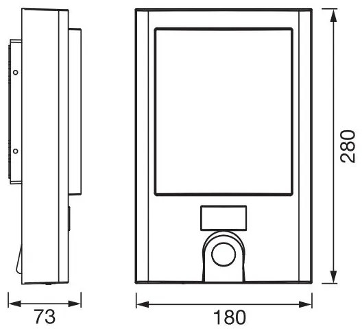 Ledvance - LED Vonkajšie svietidlo so senzorom a kamerou LED/22W/230V IP44 Wi-Fi