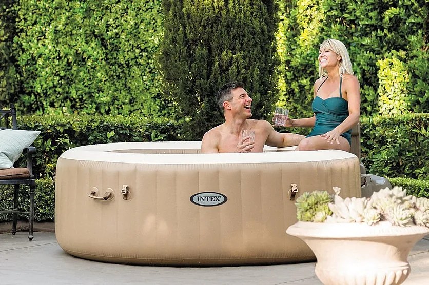 INTEX Nafukovacia vírivka Pure spa pre 4 osoby (bublinky + masáž) 800L