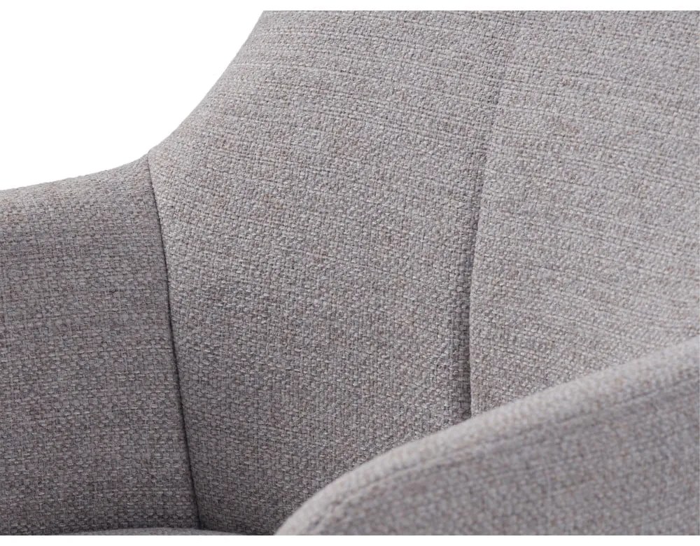 Svetlosivé otočné relaxačné kreslo Manning – Unique Furniture