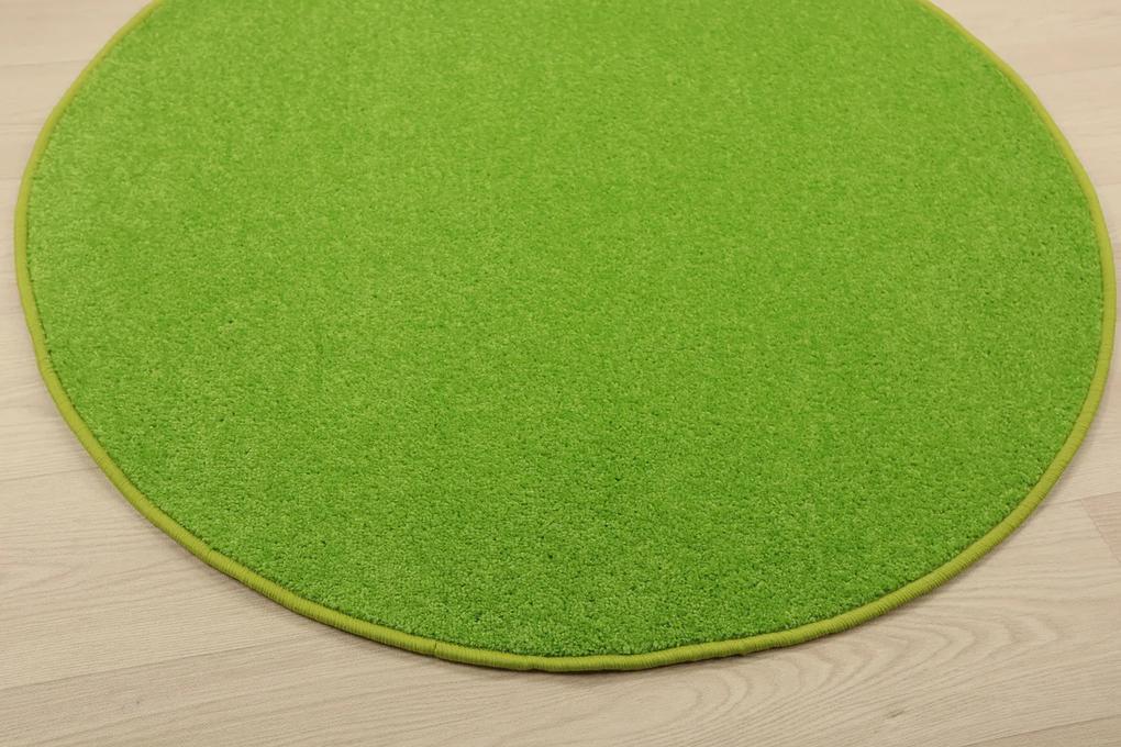 Vopi koberce Kusový koberec Eton zelený 41 guľatý - 160x160 (priemer) kruh cm