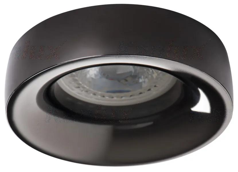 KANLUX Stropné bodové vstavané osvetlenie TENELO L, 70mm, okrúhle, antracitové