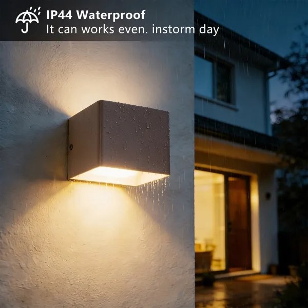 Brilagi - LED Vonkajšie nástenné svietidlo DONNANI LED/5W/230V 10 cm hnedé IP44