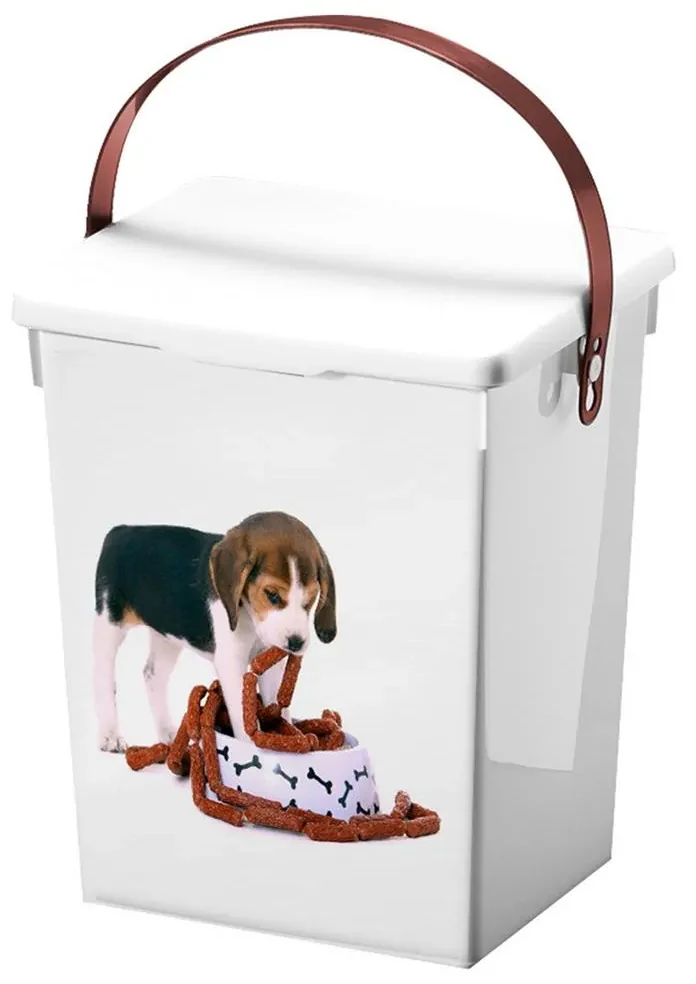 Úložný box Dog, 18x23,5x16,5 cm, biela