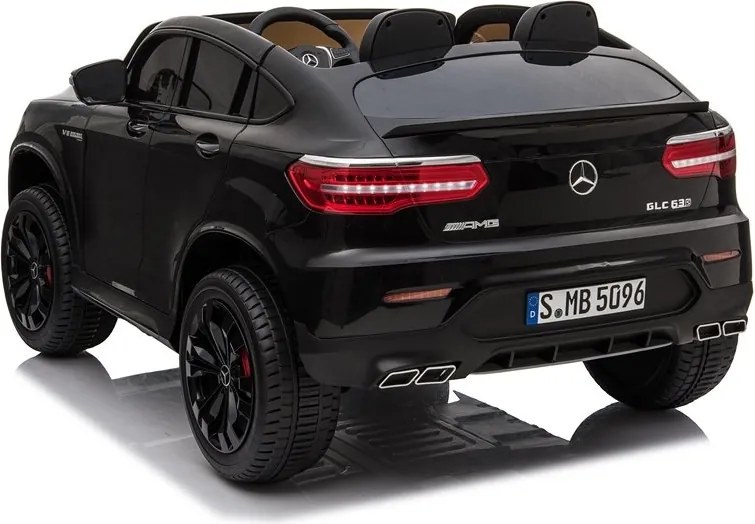 LEAN CARS Elektrické autíčko Mercedes GLC 63S MP4 čierne lakované