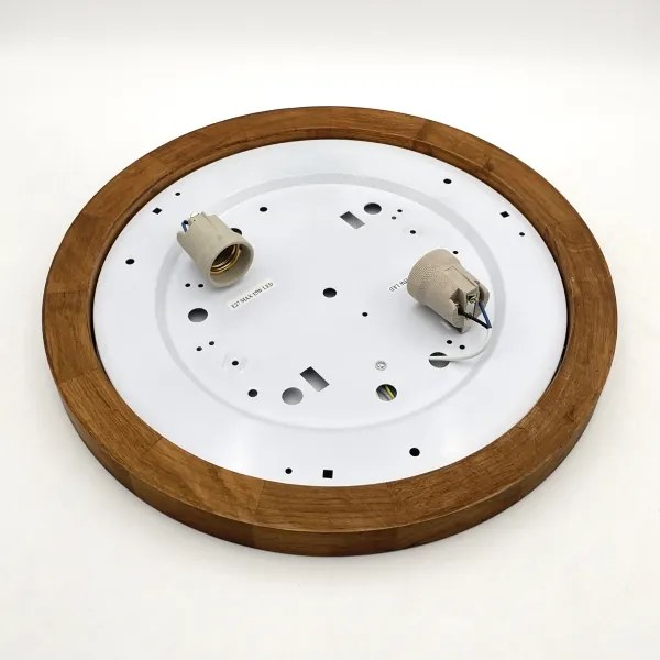 Brilagi - LED Stropné svietidlo BELLADONNA 2xE27/15W/230V pr. 40 cm biela/dub čerešňa